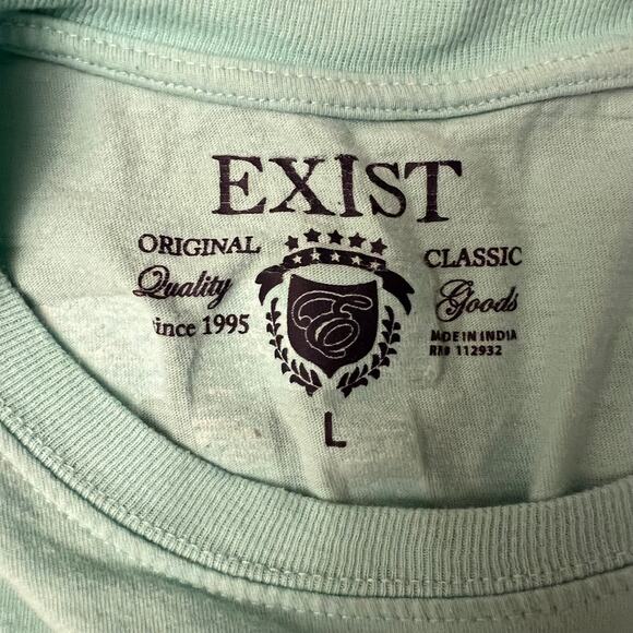 Cocoa Beach, Florida Raglan Long Sleeve Shirt Aqua White Size Large - Picture 5 of 13